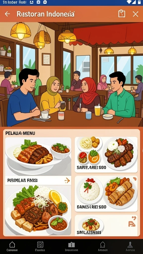 idnseru - Tampilan antarmuka yang menarik dan bersih.